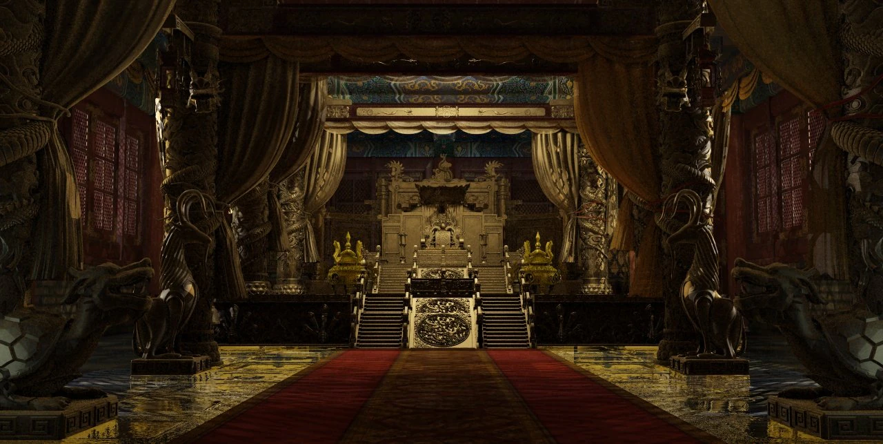 palace interior 3D Model .c4d .max .obj .3ds .fbx .stl .blend