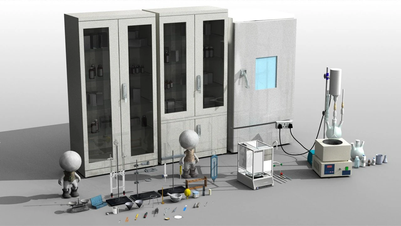 chemical instrument 3D Model .c4d .max .obj .3ds .fbx .stl .blend 