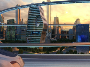 futuristic city 3D Model