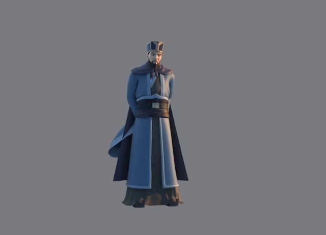 zhu geliang Modèle 3D .c4d .max .obj .3ds .fbx .stl .blend 