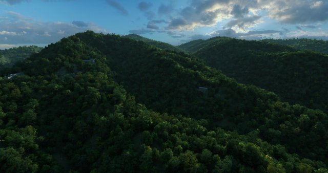 gazebo in the mountain 3D Model .c4d .max .obj .3ds .fbx .stl .blend