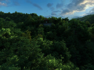 gazebo in the mountain 3D Model