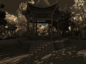 gazebo in the mountain 3D Model
