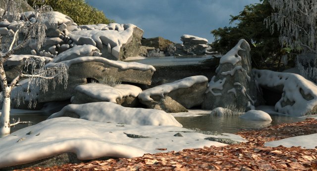 northeast rural 3D Model .c4d .max .obj .3ds .fbx .stl .blend 