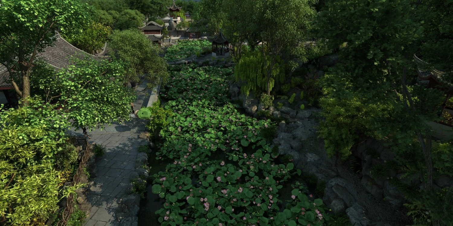 garden 3D Model .c4d .max .obj .3ds .fbx .stl .blend 
