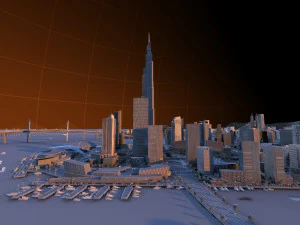 island city 3D Model