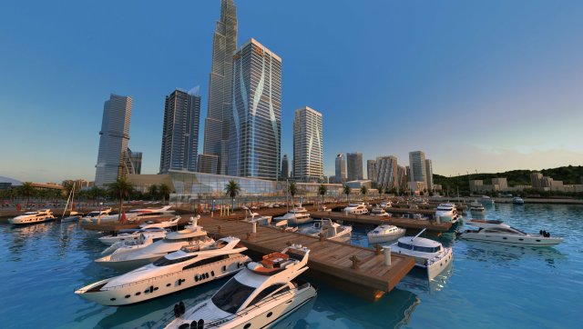 island city 3D Model .c4d .max .obj .3ds .fbx .stl .blend 