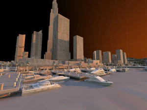 island city 3D Model