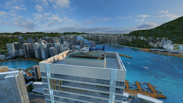 island city Modelo 3D .c4d .max .obj .3ds .fbx .stl .blend 