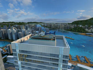 cidade-ilha Modelo 3D