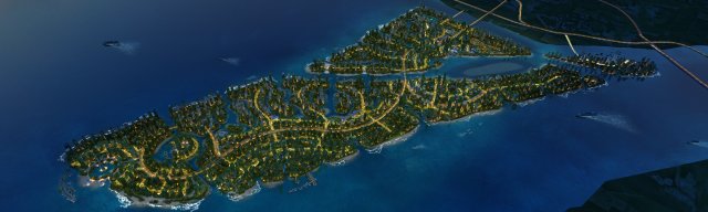 island city 3D-Modell .c4d .max .obj .3ds .fbx .stl .blend 