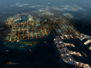 city night scene 3D Model