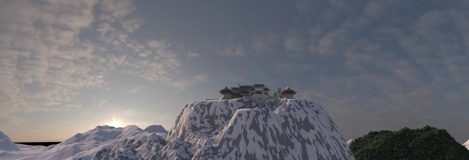 temple 3D Model .c4d .max .obj .3ds .fbx .stl .blend 