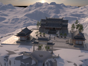 temple 3D 모델