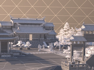 temple 3D 모델