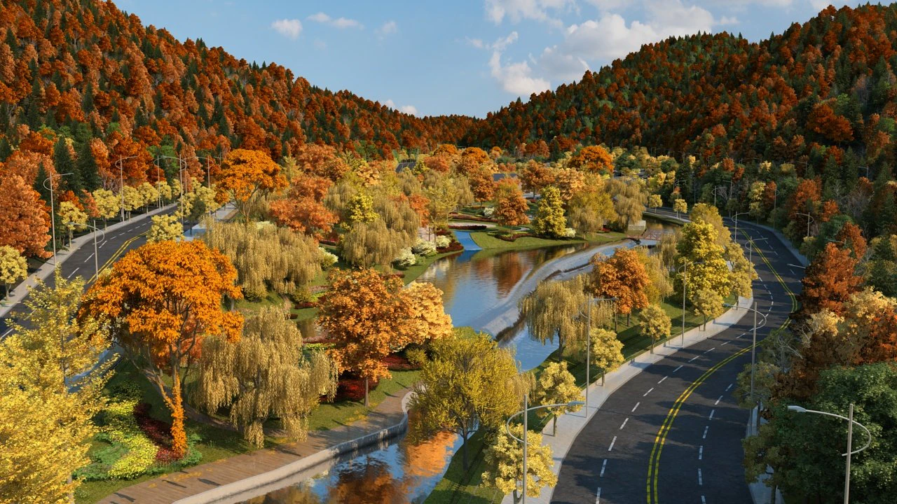 city view 3D Model .c4d .max .obj .3ds .fbx .stl .blend 