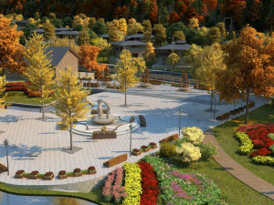 city view 3D मॉडल