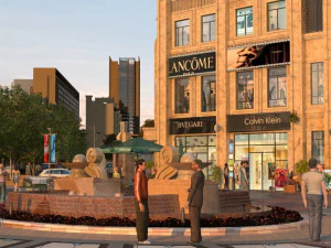 city commercial street 3D Model