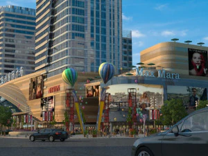 ulica handlowa miasta Model 3D