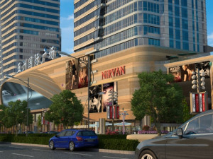 city commercial street Modelo 3D