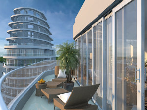 city lake view 3D Model