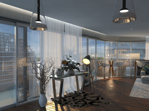 city lake view 3Dモデル