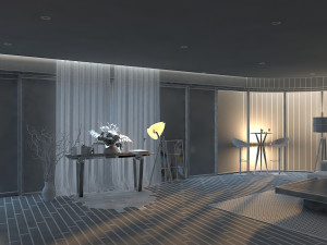 city lake view 3Dモデル