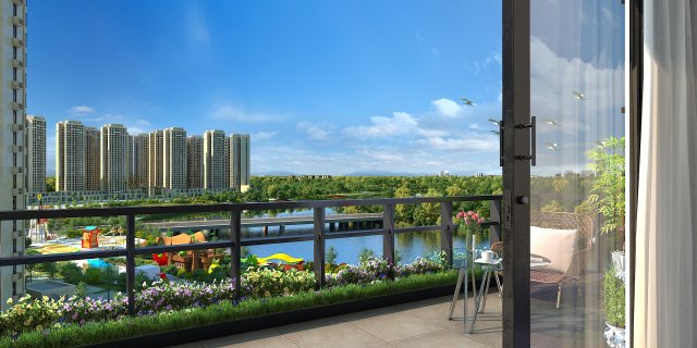 city lake view 3D Модель .c4d .max .obj .3ds .fbx .stl .blend 