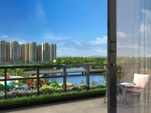 city lake view 3D Model