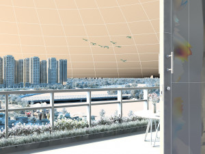 city lake view 3D Модель