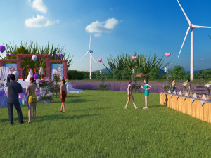wedding scene 3D 모델
