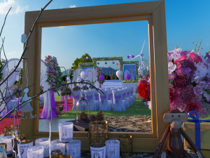 wedding scene 3D Model