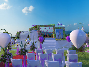 wedding scene Modello 3D
