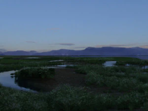 zonas h&uacute;midas Modelo 3D