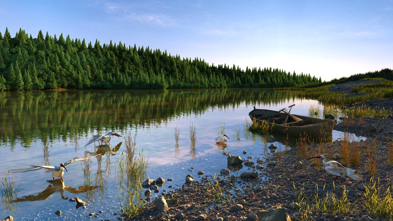 wetlands 3D Model .c4d .max .obj .3ds .fbx .stl .blend 