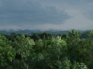 mountain forest 3D Model