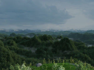 mountain forest 3D Model