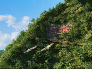 ancient plank road 3D Модель