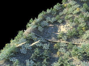 ancient plank road 3D Модель