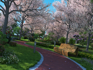 city park 3D Model