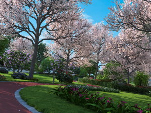 city park 3Dモデル