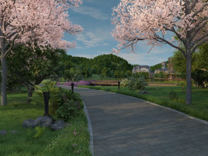 park landscape Modelo 3D