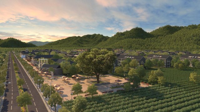 town building 3D 模型 .c4d .max .obj .3ds .fbx .stl .blend