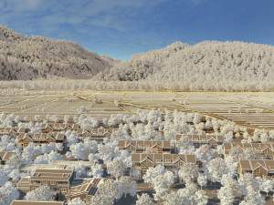 town building 3D 模型