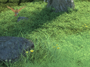 tree under the bird Modello 3D