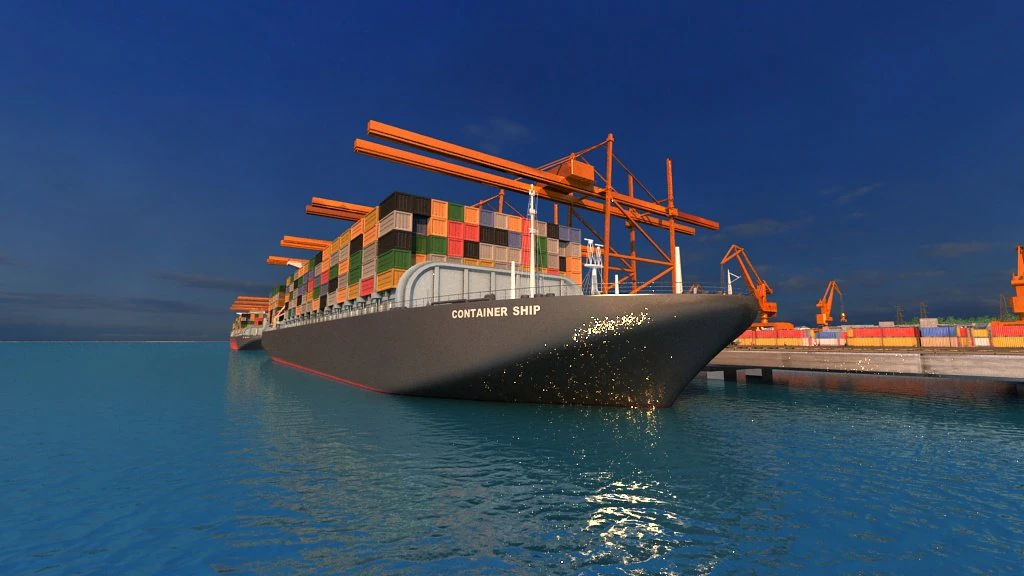 port 3D Model .c4d .max .obj .3ds .fbx .stl .blend 