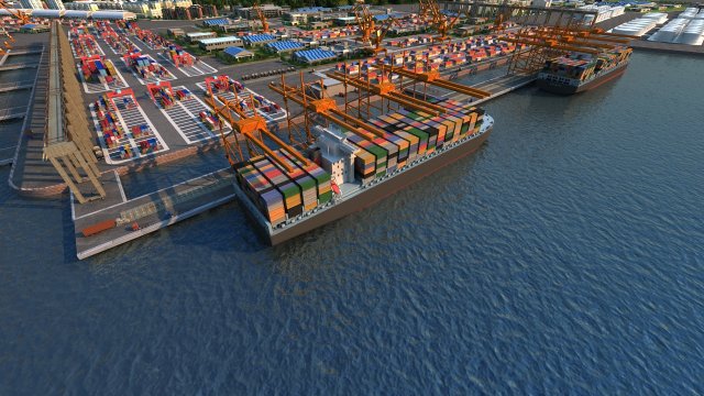 port Modèle 3D .c4d .max .obj .3ds .fbx .stl .blend 