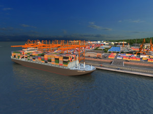 port Modèle 3D