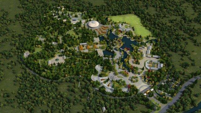 small town Modelo 3D .c4d .max .obj .3ds .fbx .stl .blend 