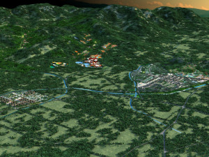 small town Model 3D
